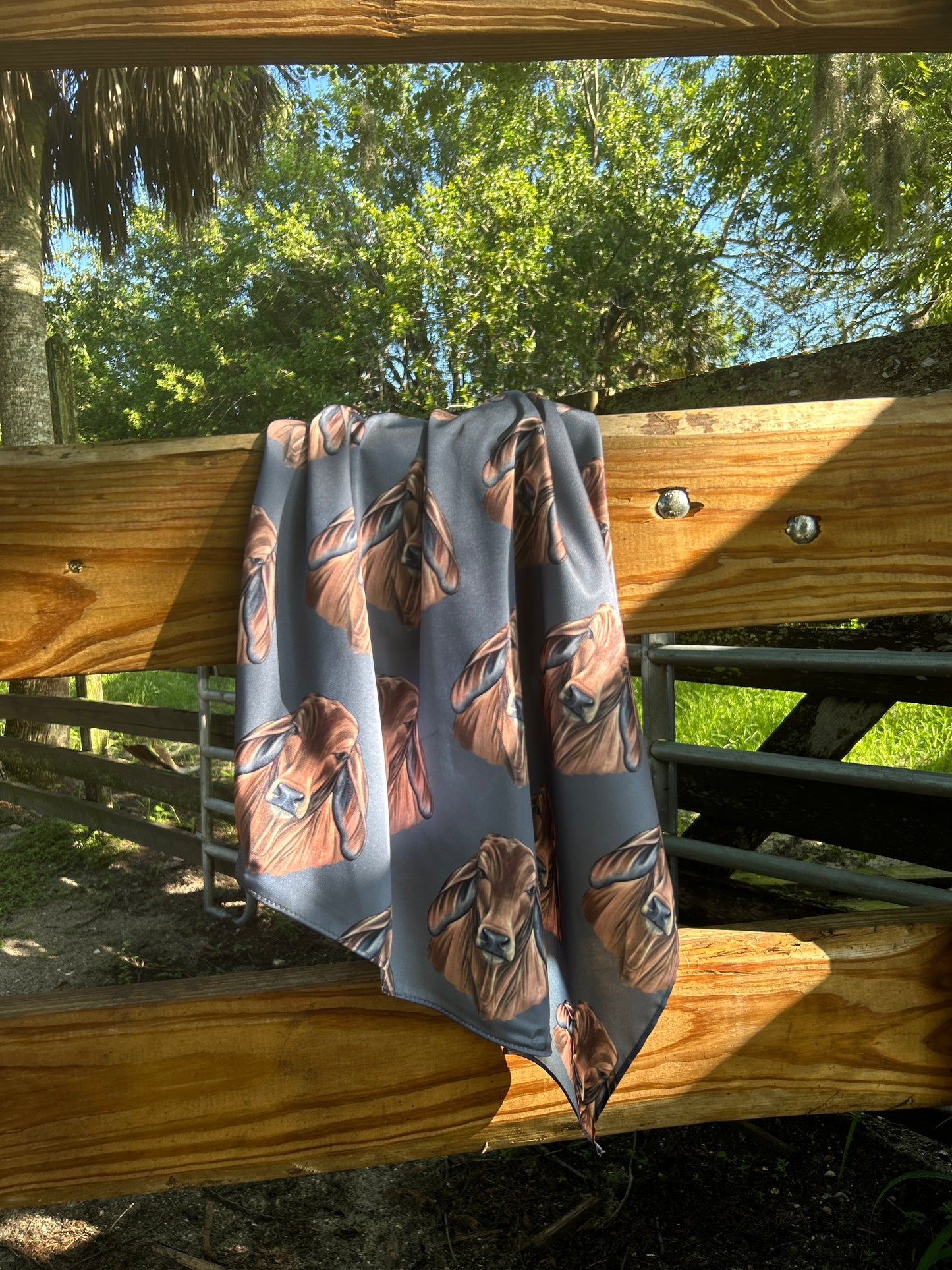 The Crimson Brahman Satin Wild Rag