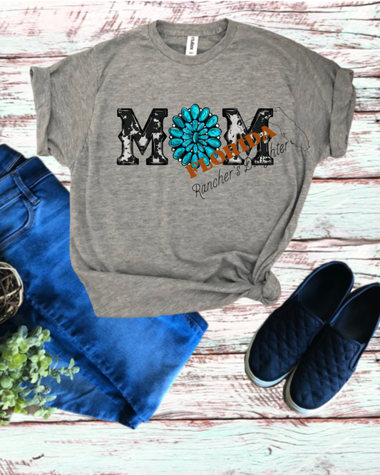 Western "MOM" Graphic Tee