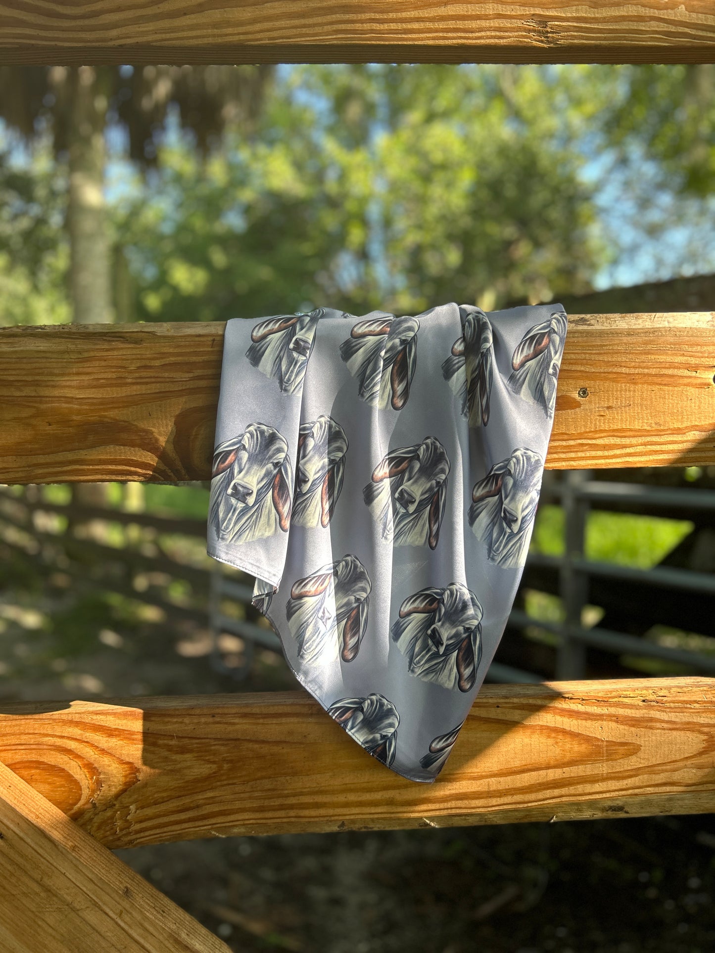 The Steel Brahman Satin Wild Rag