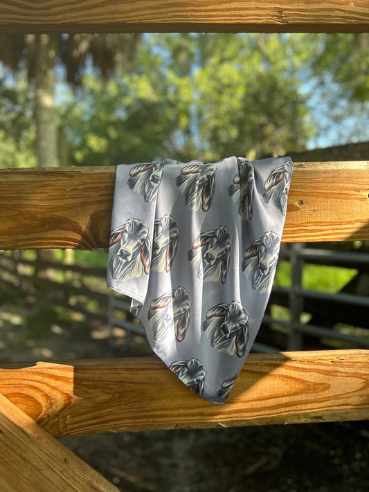 The Steel Brahman Satin Wild Rag