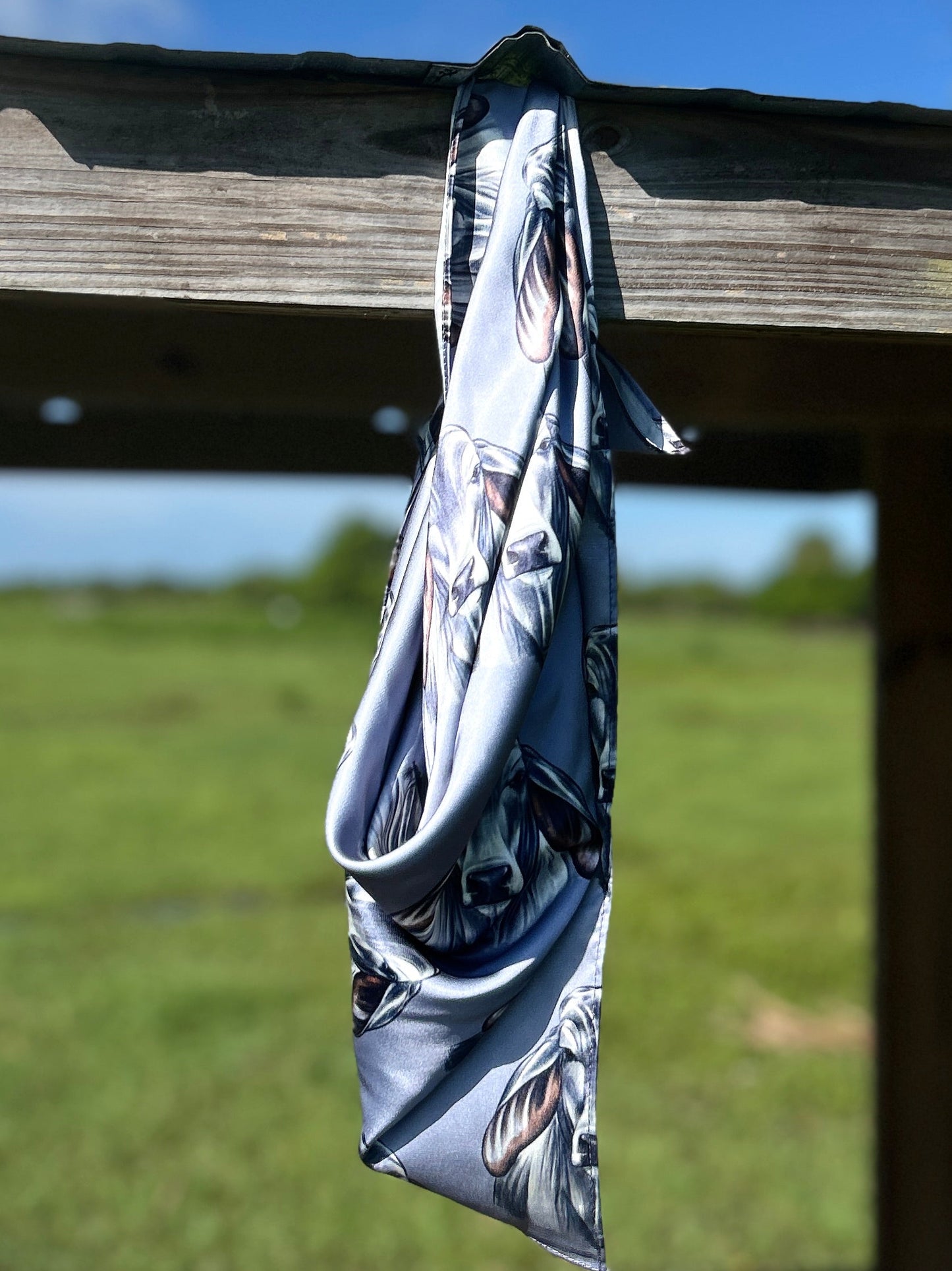 The Steel Brahman Satin Wild Rag