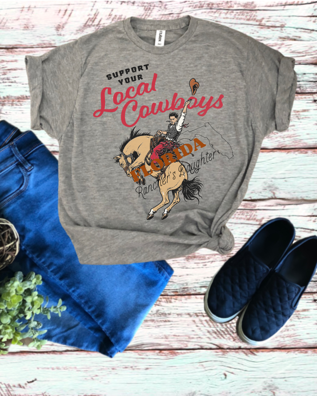 "Support Local Cowboys" Graphic Tee