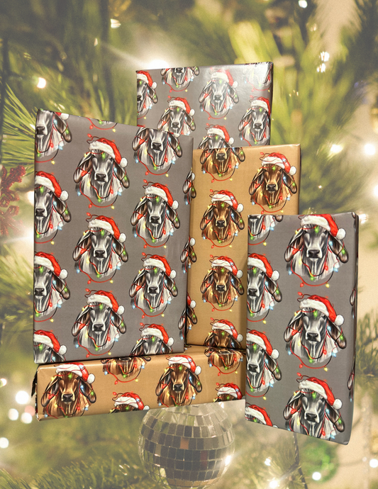 Crimson Brahman Christmas Wrapping Paper